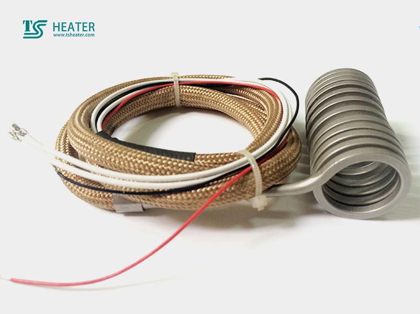 coil heater with thermocouple