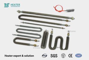 Finned Air Tubular Heating Elements with Customized W Shape