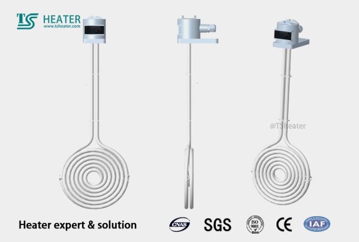 Spiral Fluoropolymer (PTFE) Heaters